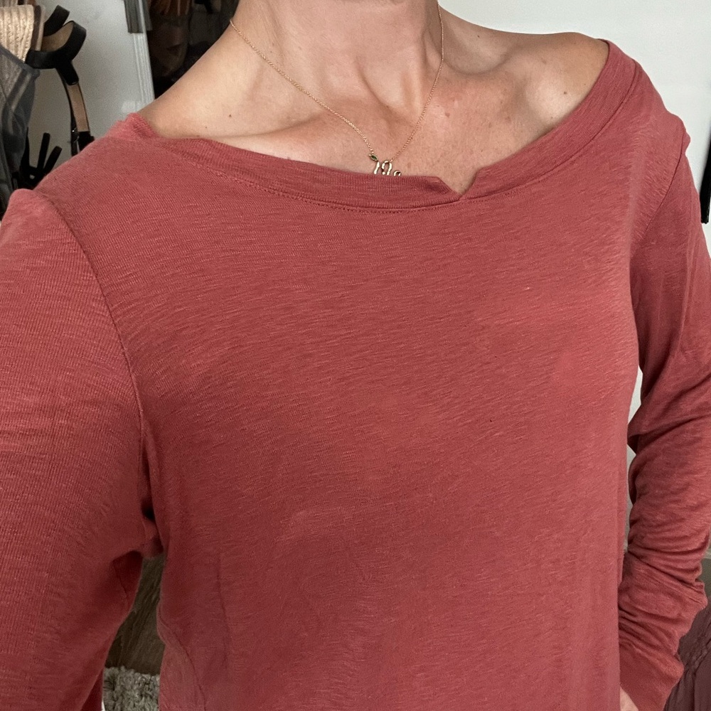 Michael Stars Women's Long Sleeve Tee - Rust